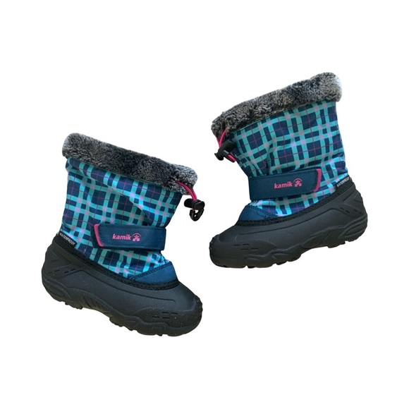 Kamik Mini T Girls Snow Boots Size 10 - Picture 2 of 6